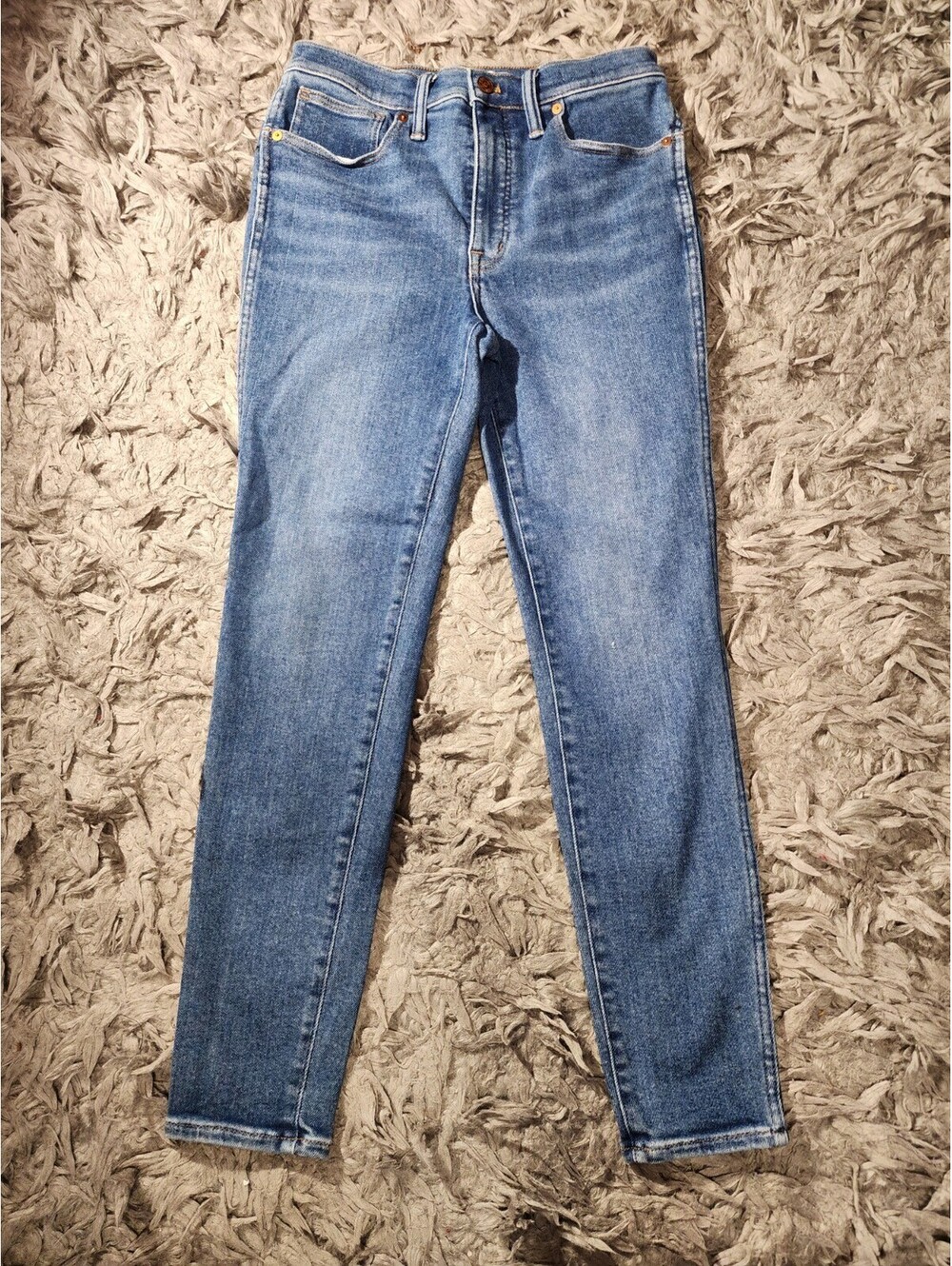 Madewell 10" High Rise Skinny Jeans Azul Size 28 Made In China 95% Cotton 2 Ela